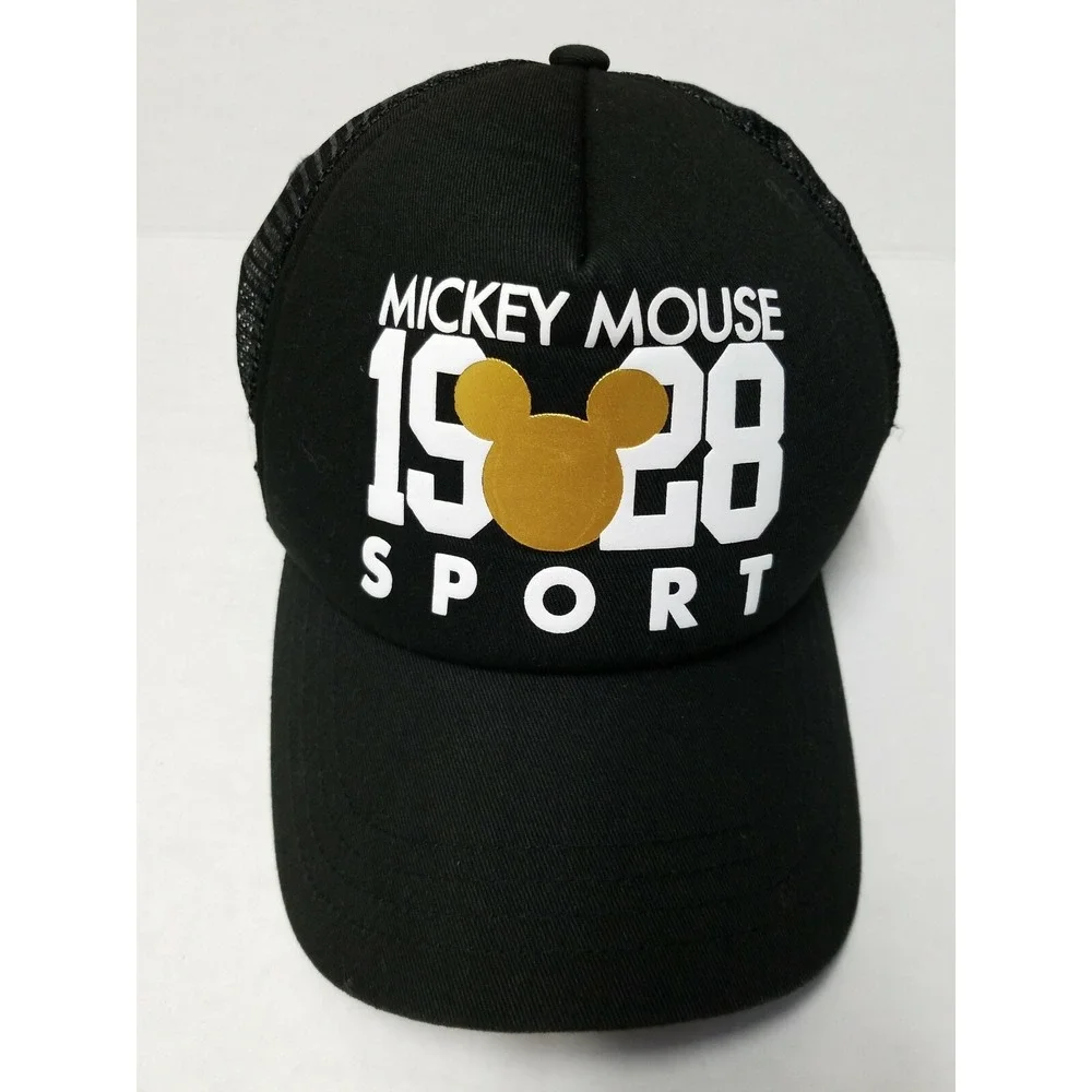 Disney Hat Womens Mickey Mouse 1928 Sport Logo Trucker Snapback Mesh Cap Casual